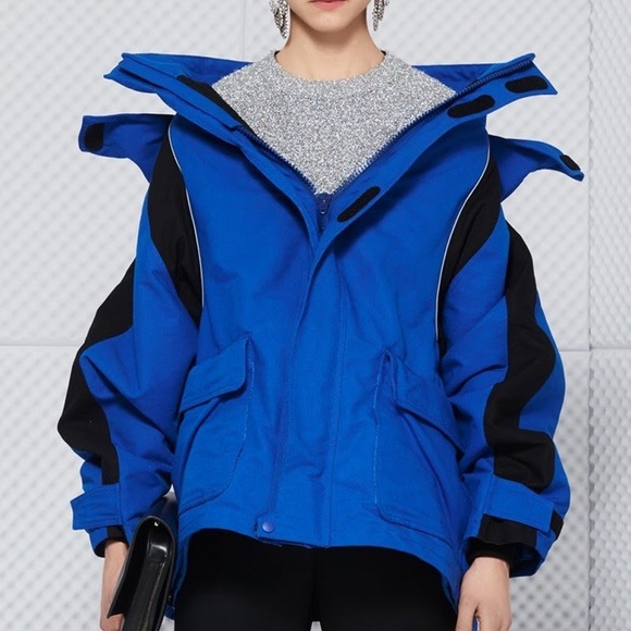 balenciaga blue jacket